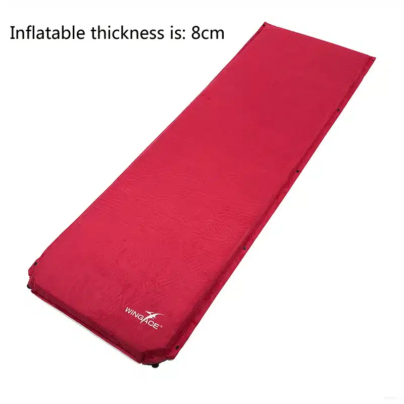 Thick 8CM Suede Camping Mat Outdoor Folding Camp Bed Tent Sleeping Pad Air Mat Tourist Automatic Inflatable Mattress pad 25