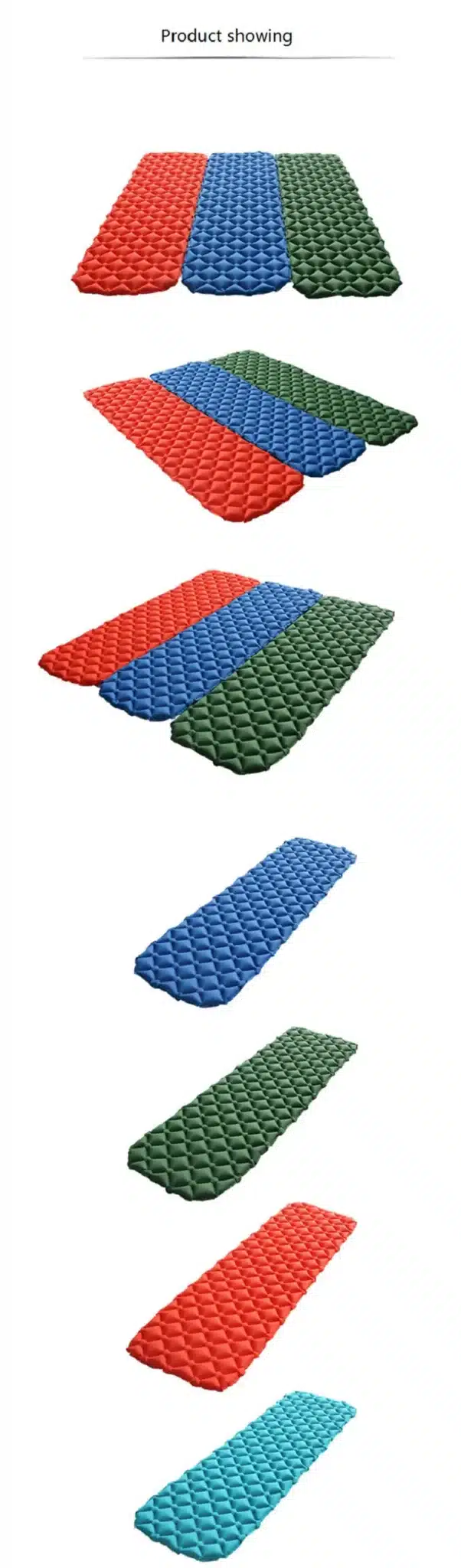 Outdoor Camping Mat TPU Inflatable Mattress Inflatable Tent Bed Inflatable Cushion Sleeping Pad Air Bed Sleeping Mat Camping 11