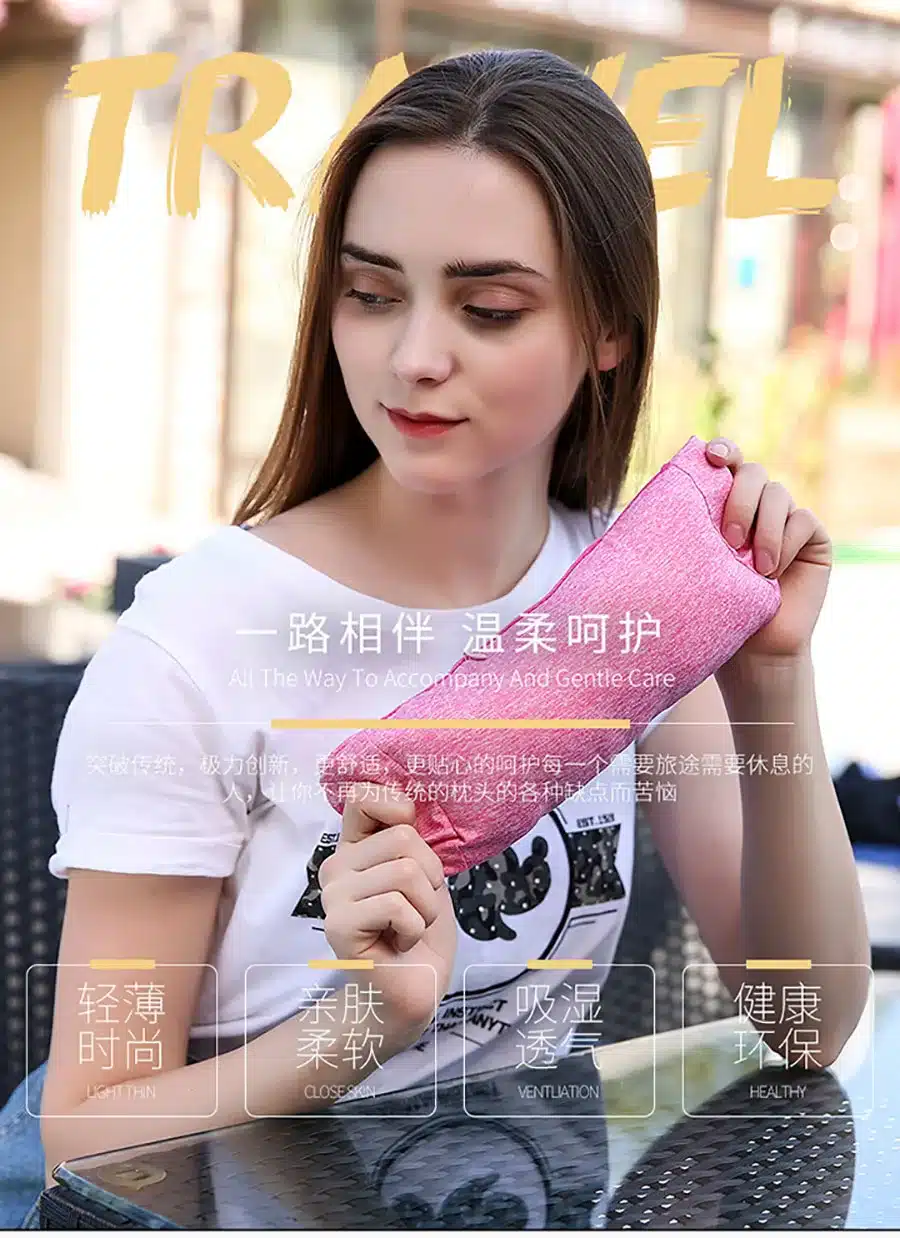UFRIDAY Travel Eye Pillow Neck Portable Flight Car Nap Travel Pillow Head Support Eye Mask Aircraft Voyage Pillows Bib Cushion 2