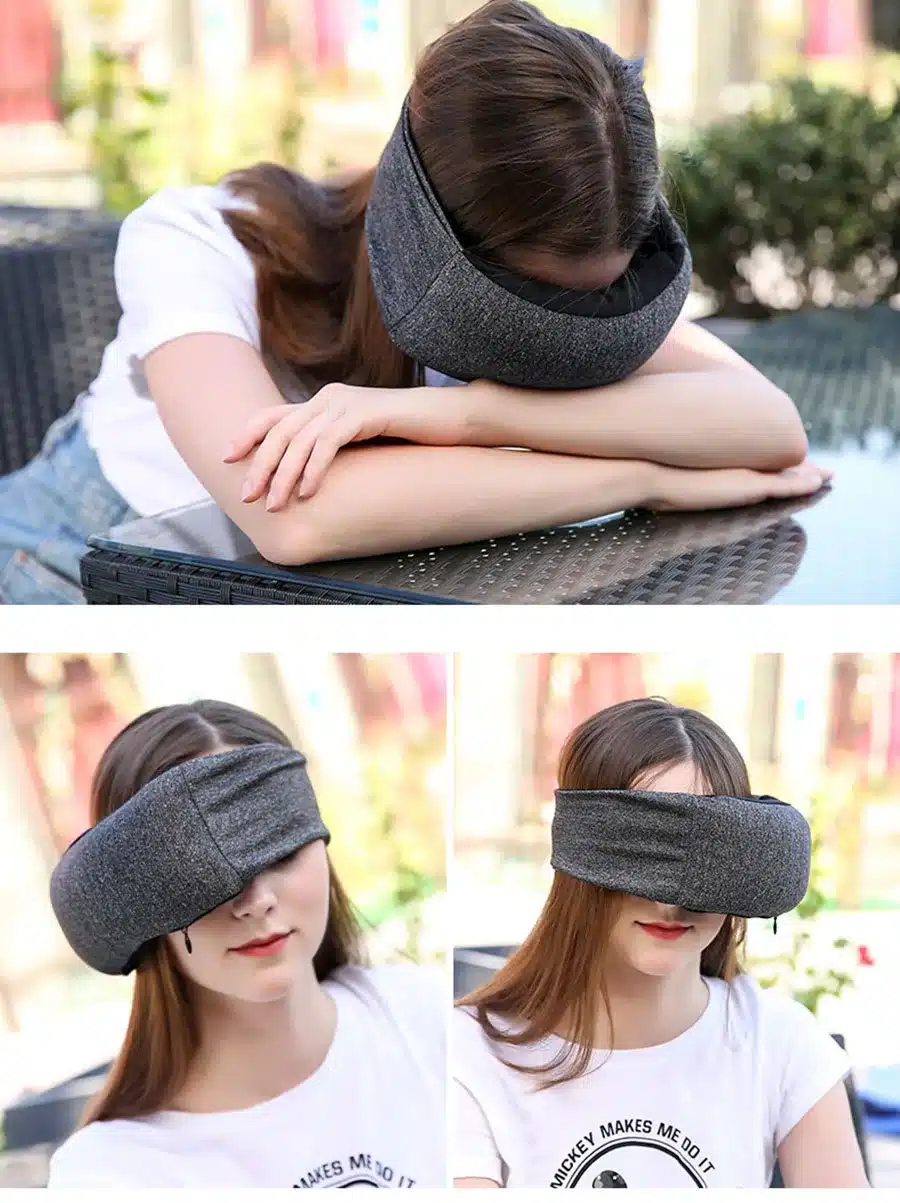 UFRIDAY Travel Eye Pillow Neck Portable Flight Car Nap Travel Pillow Head Support Eye Mask Aircraft Voyage Pillows Bib Cushion 7