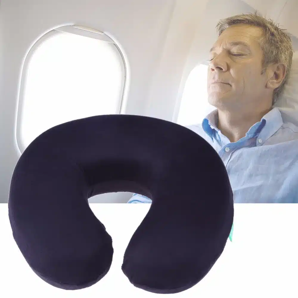 Soft U Shaped Slow Rebound Memory Foam Pillow Travel Neck Pillow for Office Flight Traveling Cotton Pillows Head Rest Cushion 12