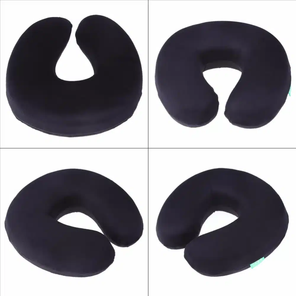 Soft U Shaped Slow Rebound Memory Foam Pillow Travel Neck Pillow for Office Flight Traveling Cotton Pillows Head Rest Cushion 18