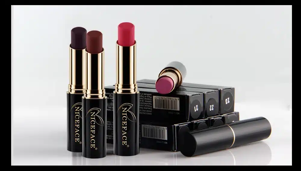2018 NICEFACE 12 Colors Metallic Lip Stick Sexy Nude Lip Pigment Long-lasting Lipstick Matte Lip Gloss Moisturizer Smooth Makeup 19