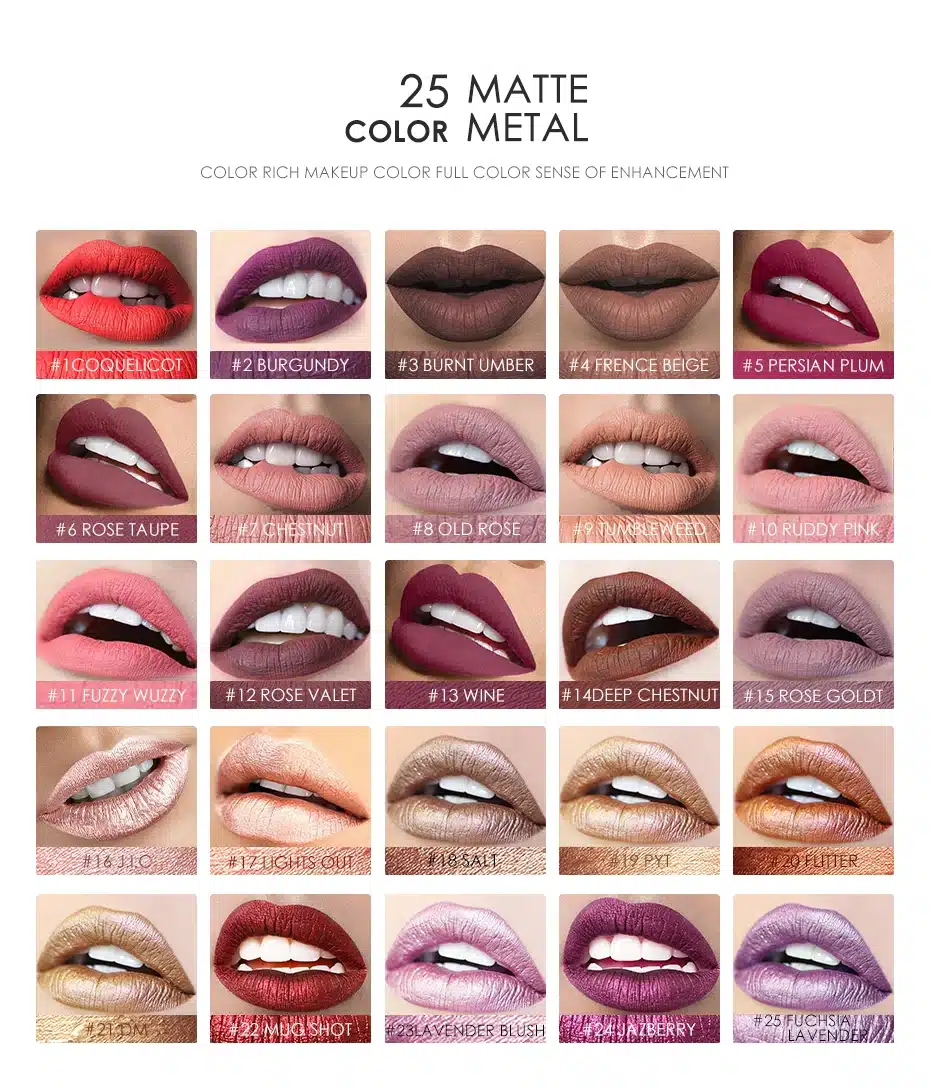 2018 Hot Matte Liquid Lipstick Lips makeup Lasting Waterproof Easy to Wear Mate lip gloss Sexy Pigment Cosmetic By Focallure 17