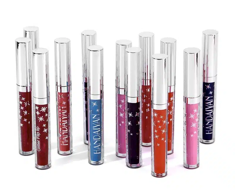 2018 New Colors Glow Liquid Lipstick Waterproof Long Lasting Lipgloss Brand HANDAIYAN Shimmer Lip Gloss Tint Women Beauty Makeup 15