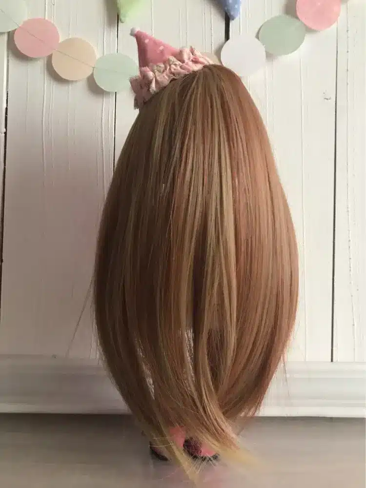 25cm Hair for Textile Interior Doll, Handmade Doll hair Fabric Decor Art doll wigs 17