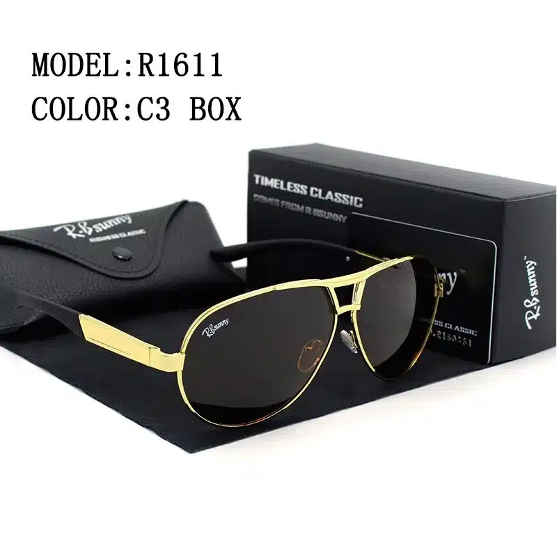 Fashion Brands polarized sunglasses Men Business Classic high quality sunglasses block Driving glare UV400 goggle R.Bsunny R1611 16