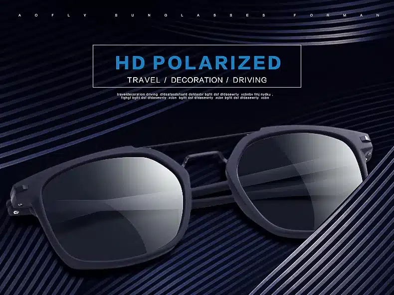AOFLY BRAND DESIGN Classic Polarized Sunglasses Men Driving TR90 Frame Sunglasses Goggles UV400 Gafas Oculos De Sol AF8091 3