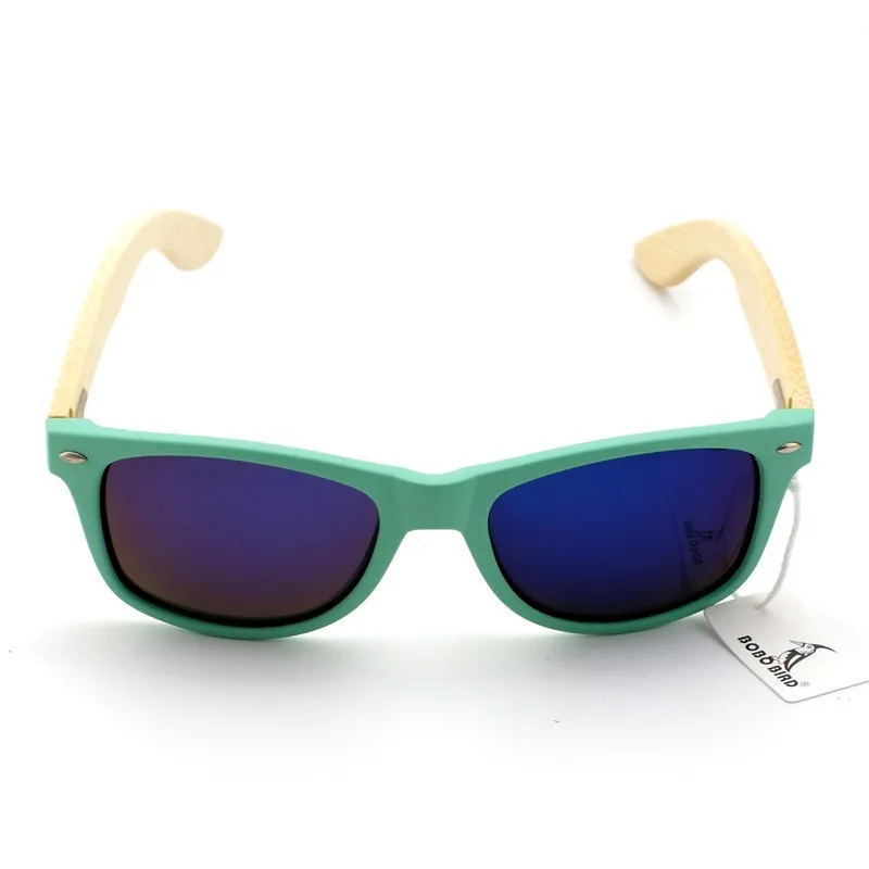 BOBO BIRD Fashion Wooden Bamboo Men Sunglasses Women Eyewear Plasti Sun Glasses Handmade Cheap glasses Custom logo in wood box 3