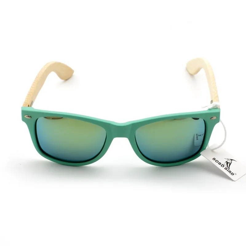 BOBO BIRD Fashion Wooden Bamboo Men Sunglasses Women Eyewear Plasti Sun Glasses Handmade Cheap glasses Custom logo in wood box 4