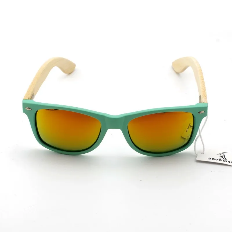 BOBO BIRD Fashion Wooden Bamboo Men Sunglasses Women Eyewear Plasti Sun Glasses Handmade Cheap glasses Custom logo in wood box 5