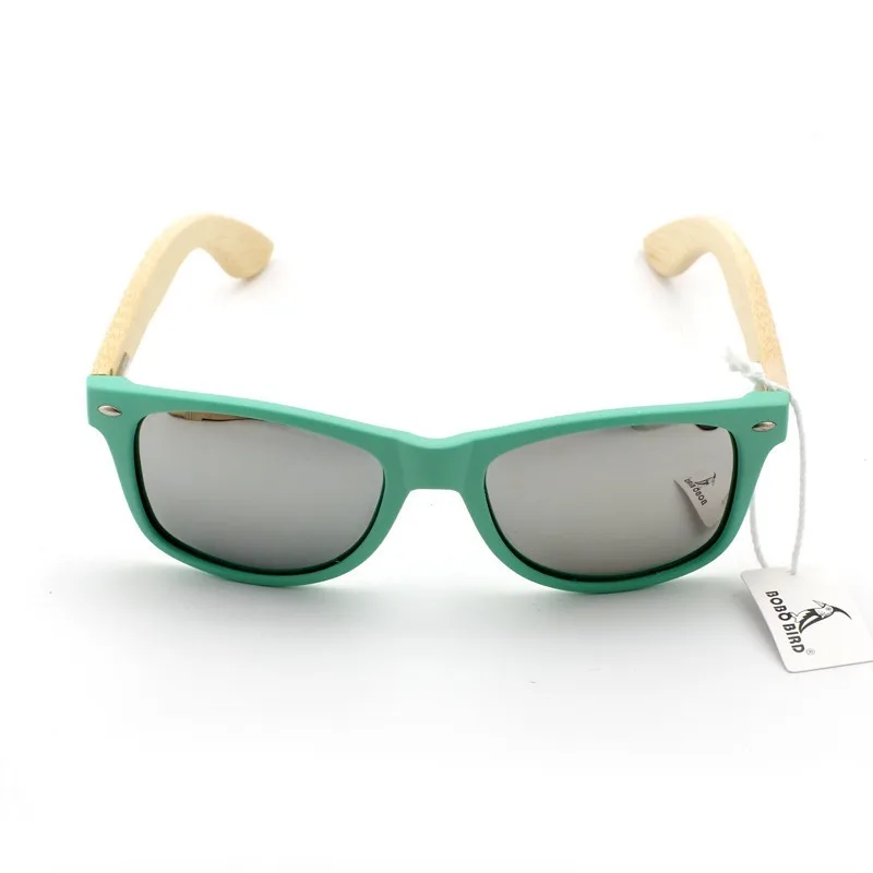 BOBO BIRD Fashion Wooden Bamboo Men Sunglasses Women Eyewear Plasti Sun Glasses Handmade Cheap glasses Custom logo in wood box 6