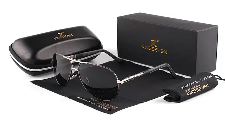 KINGSEVEN Men Vintage Aluminum HD Polarized Sunglasses Classic Brand Sun glasses Coating Lens Driving Shades For Men/Wome 6