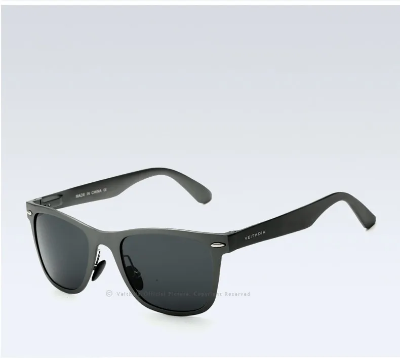 VEITHDIA Brand Unisex Aluminum Square Men's Polarized Mirror Sun Glasses Female Eyewears Accessories Sunglasses For Men VT2140 26
