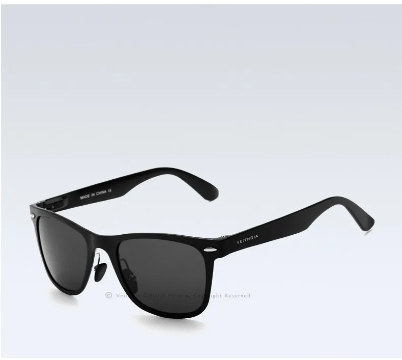 VEITHDIA Brand Unisex Aluminum Square Men's Polarized Mirror Sun Glasses Female Eyewears Accessories Sunglasses For Men VT2140 30