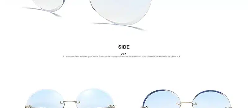 LeonLion 2018 Metal Goggle Rimless Sunglasses Women Ocean Lens Classic Brand Designer Men/Women HD Sun Glasses Women UV400 Box 26