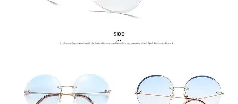 LeonLion 2018 Metal Goggle Rimless Sunglasses Women Ocean Lens Classic Brand Designer Men/Women HD Sun Glasses Women UV400 Box 29