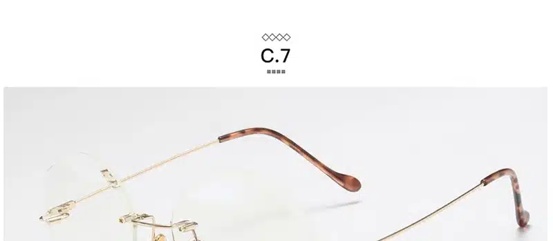 LeonLion 2018 Metal Goggle Rimless Sunglasses Women Ocean Lens Classic Brand Designer Men/Women HD Sun Glasses Women UV400 Box 36