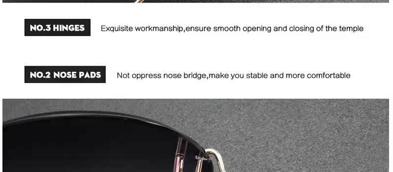 LeonLion 2018 Metal Goggle Rimless Sunglasses Women Ocean Lens Classic Brand Designer Men/Women HD Sun Glasses Women UV400 Box 43