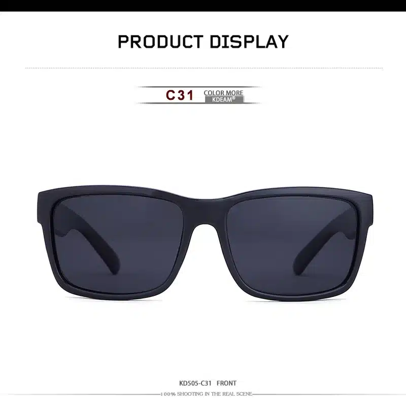 KDEAM Sport Sunglasses Polarized Men Square Sun Glasses Outdoor Women Brand design 2018 Summer UV400 With Original Case KD505 6