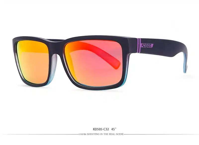 KDEAM Sport Sunglasses Polarized Men Square Sun Glasses Outdoor Women Brand design 2018 Summer UV400 With Original Case KD505 10