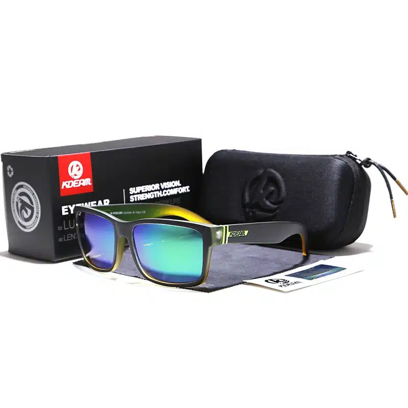 KDEAM Sport Sunglasses Polarized Men Square Sun Glasses Outdoor Women Brand design 2018 Summer UV400 With Original Case KD505 20
