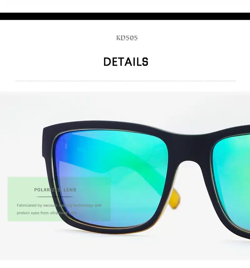 KDEAM Sport Sunglasses Polarized Men Square Sun Glasses Outdoor Women Brand design 2018 Summer UV400 With Original Case KD505 24