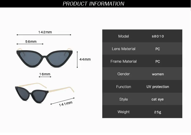 Cat Eye Sunglasses Women 2018 Luxury Eyewear Black Retro Female Sunglass Cateye Glasses for Woman 14