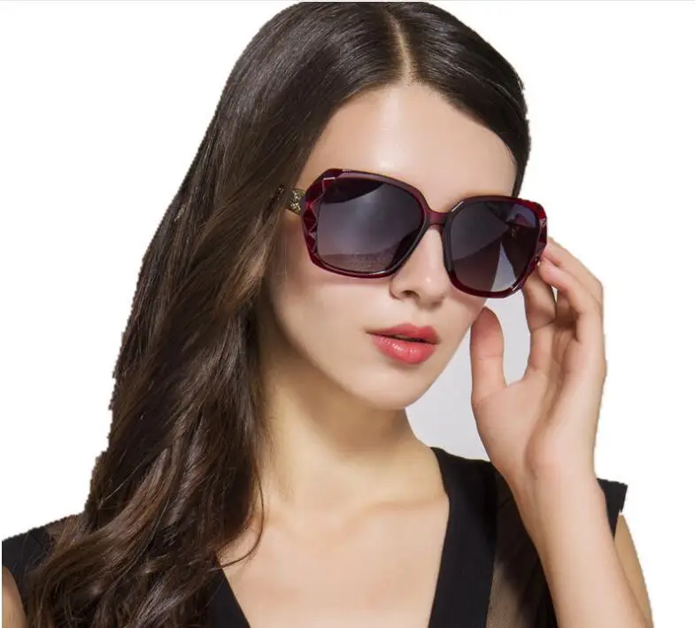 2018 Luxury Brand Design Rhinestone Polarized Sunglasses Women Lady Elegant Big Sun Glasses Female Eyewear Oculos De Sol 30