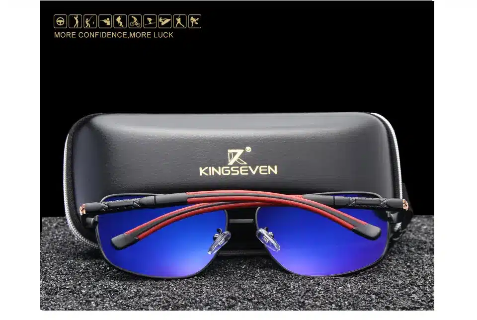 KINGSEVEN 2018 Brand Men Aluminum Sunglasses HD Polarized UV400 Mirror Male Sun Glasses Women For Men Oculos de sol N724 11
