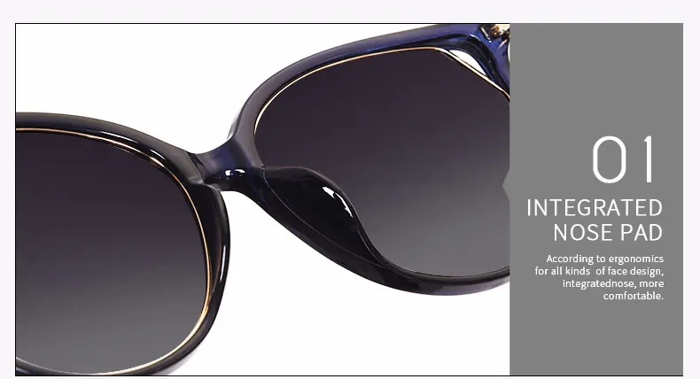 AOFLY BRAND DESIGN Fashion Sunglasses 2018 Polarized Cat Eye Sun Glasses For Women Rhinestone Temple UV400 A104 18