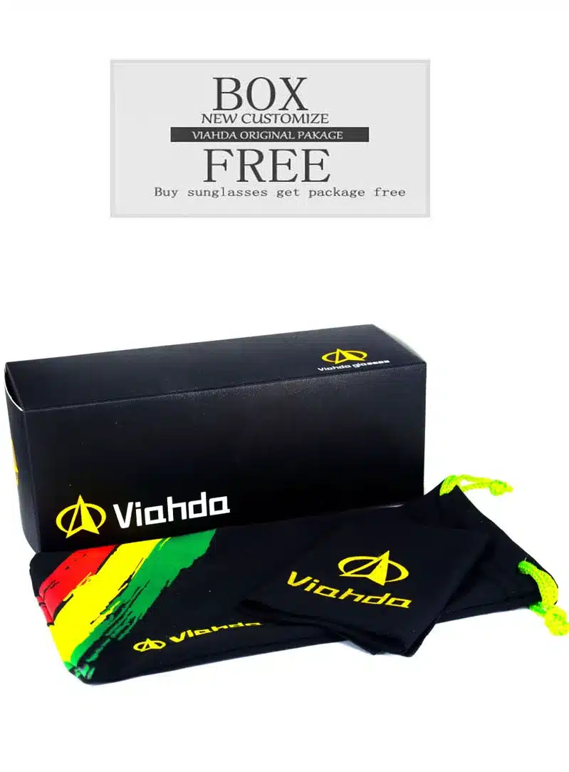 Viahda Brand 2018 New Sunglasses Men Black Cool Travel Sun Glasses High Quality Eyewear Gafas With box 4