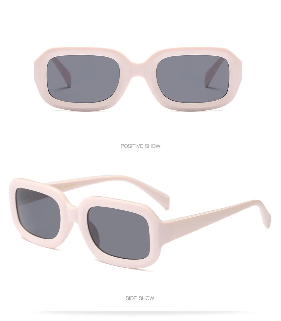 MOLNIYA 2018 Purple Small Rectangle Sunglasses Women New Fashion Black White Pink Red Ladies Sun Glasses Men Brand UV400 16
