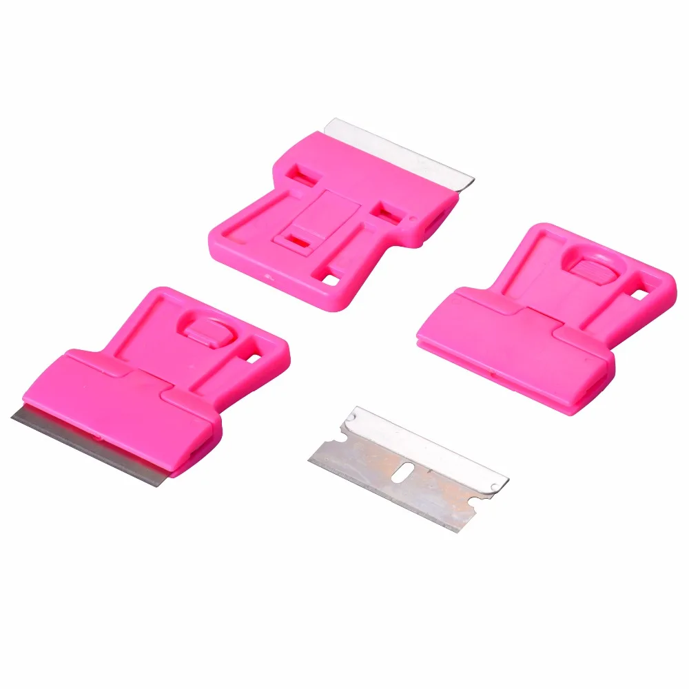 EHDIS Car Styling Tool Razor Scraper with 10pcs Metal Blades Cutting Tool Window Tints Tools Vinyl Brushed Steel Wrap Squeegee 16