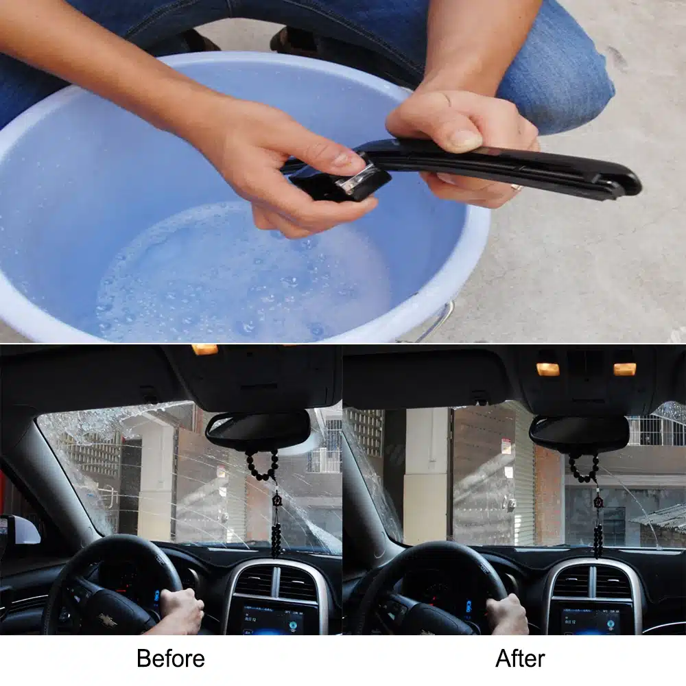 Car Windshield Wiper Wizard Blade Restorer Van Windscreen Cleaner Auto Wiper Blade Repair Tool Car-styling Wiper Cleaning Brush 17