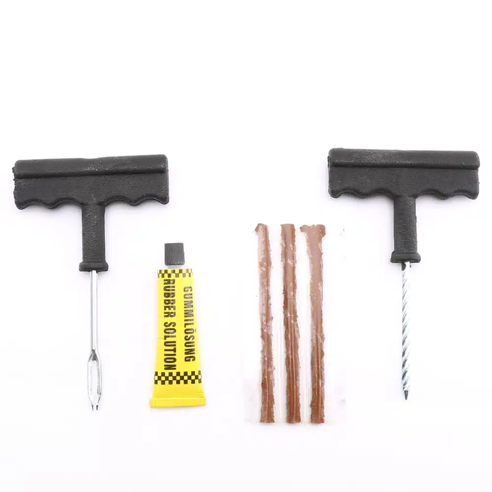 1 Set Professional Auto Car Tire Repair Kit Car Bike Auto Tubeless Tire Tyre Puncture Plug Repair Tool Kit Tool Car Accessories 13