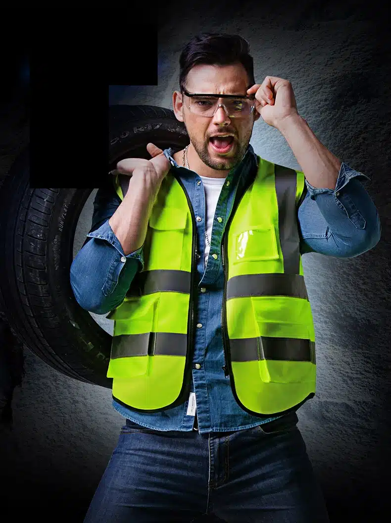 2018 High Quality High Visibility Reflective Vest Working Clothes Motorcycle Cycling Sports Outdoor Reflective Safety Clothing 1