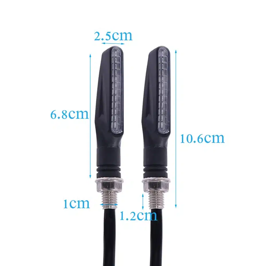 2018 newest 4x Universal flowing water flicker led motorcycle turn signal Indicators Blinkers Flexible Bendable Amber light lamp 17