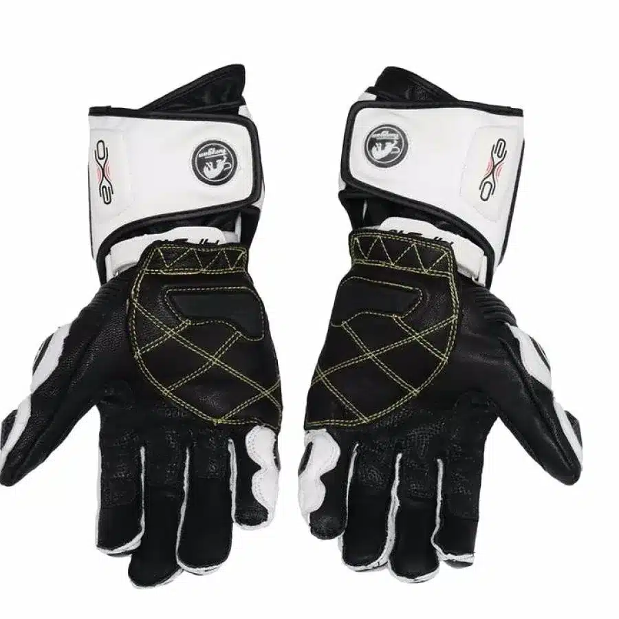 Carbon Fiber Motorcycle Gloves Leather Glove Men Cycling Racing Guantes Moto Motorbike Luvas 16