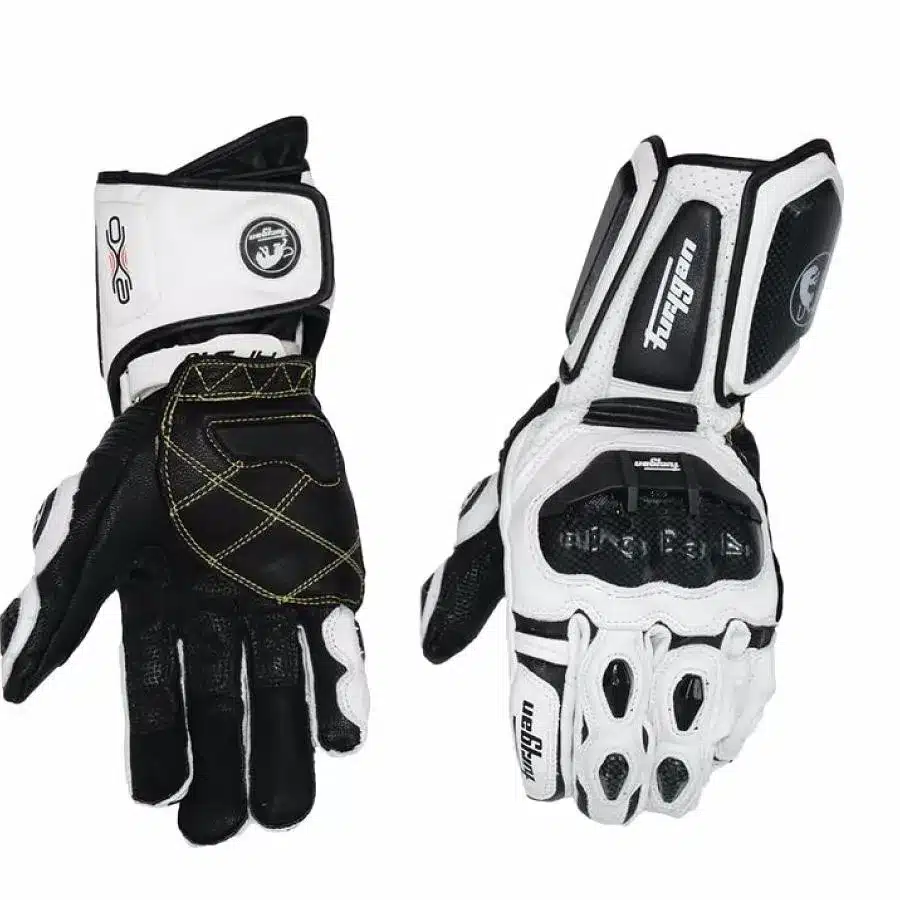 Carbon Fiber Motorcycle Gloves Leather Glove Men Cycling Racing Guantes Moto Motorbike Luvas 19