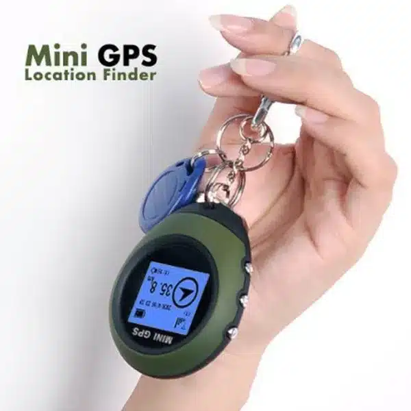 Podofo Mini GPS Tracker Tracking Device Travel Portable Keychain Locator Pathfinding Motorcycle Vehicle Sport Handheld Keychain 12