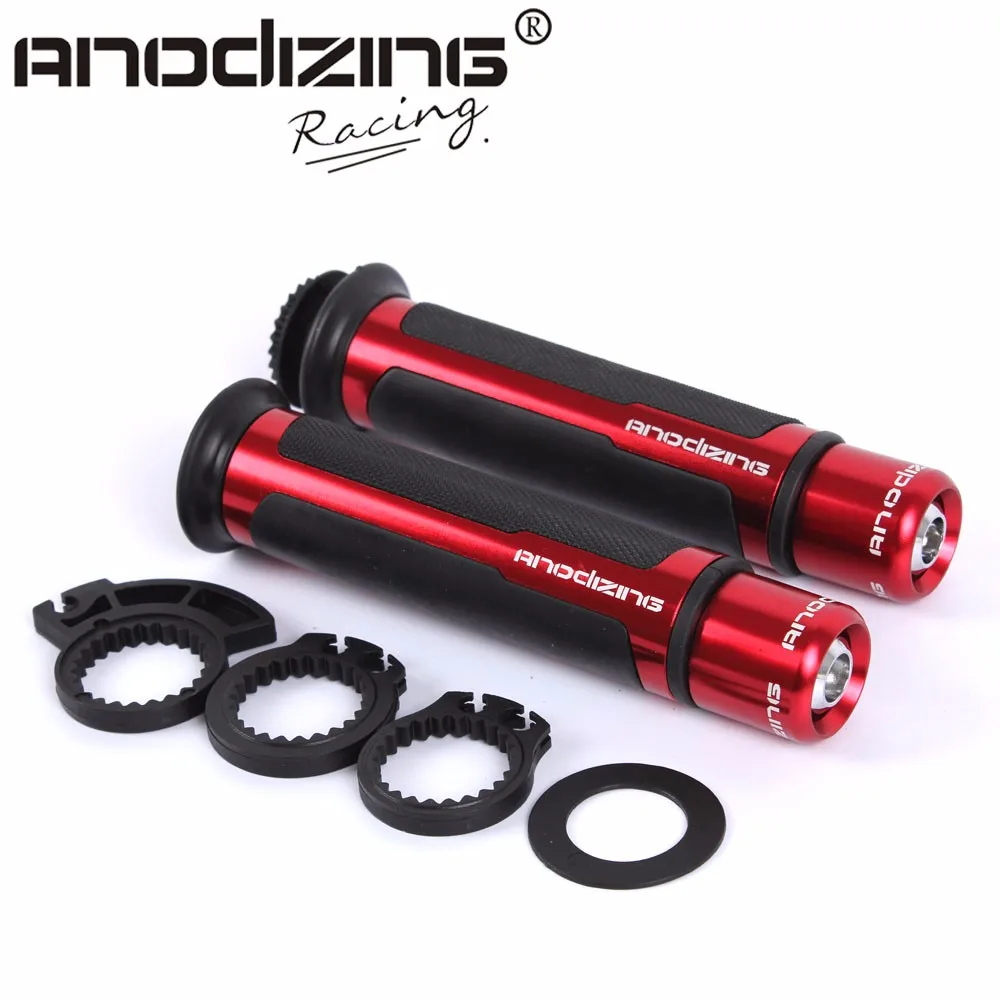 Free Shipping THE HOT ANODIZING 7/8'' CNC 22MM Universal Motorcycle Handle CAPS / Handlebar Grips For Honda CB250 CB400 CBR500 15