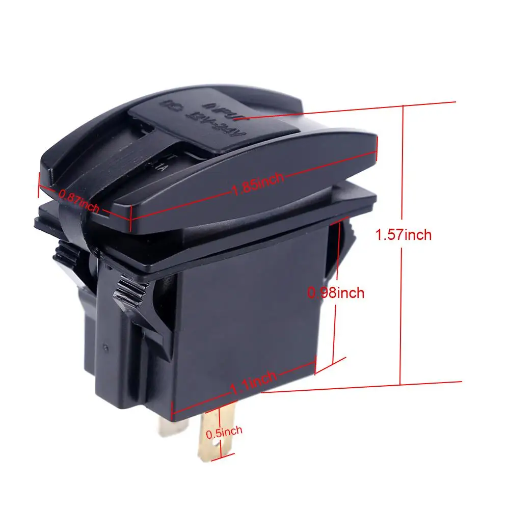 Universal Car Motorcycle Waterproof 2 Port Dual USB Charger For iPhone Samsung 3.1A Mini Auto Charger Adapter Car-Charger 6