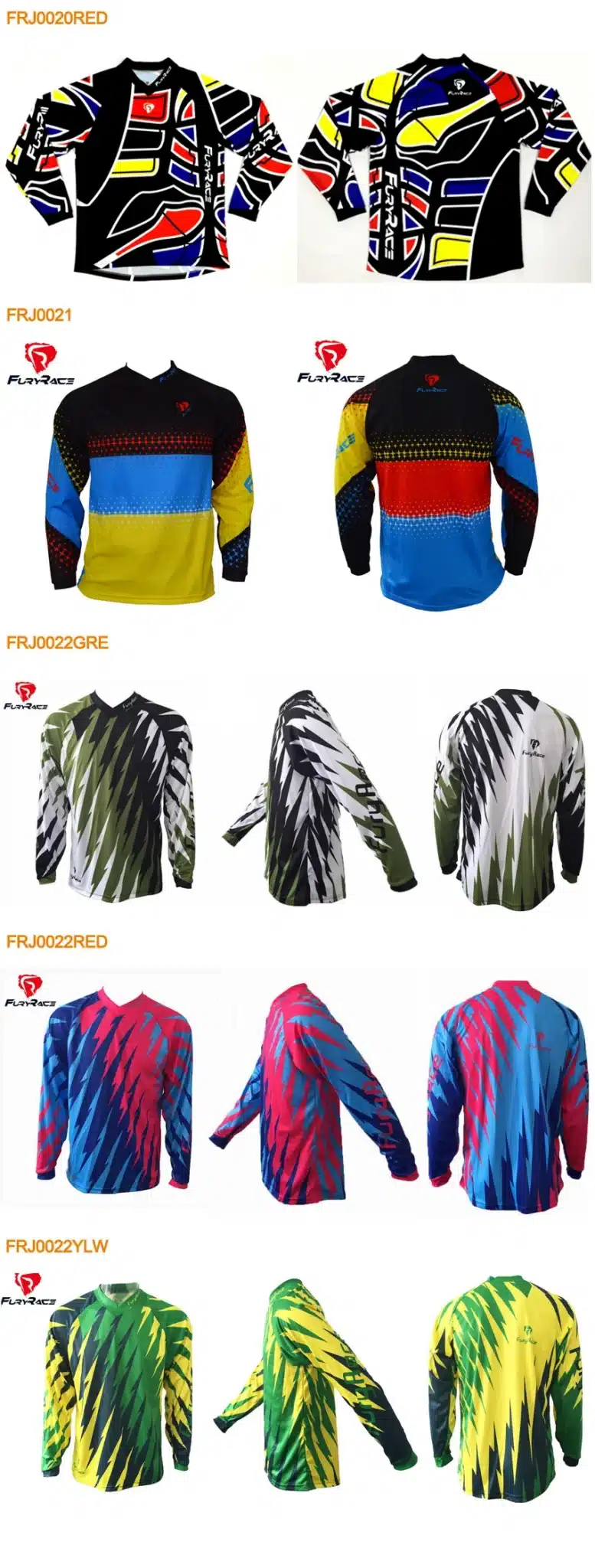 FURY RACE 2017 Men's Downhill Jerseys Mountain Bike MTB Shirts Offroad DH Motorcycle Jersey Motocross Sportwear BMX Clothing 7