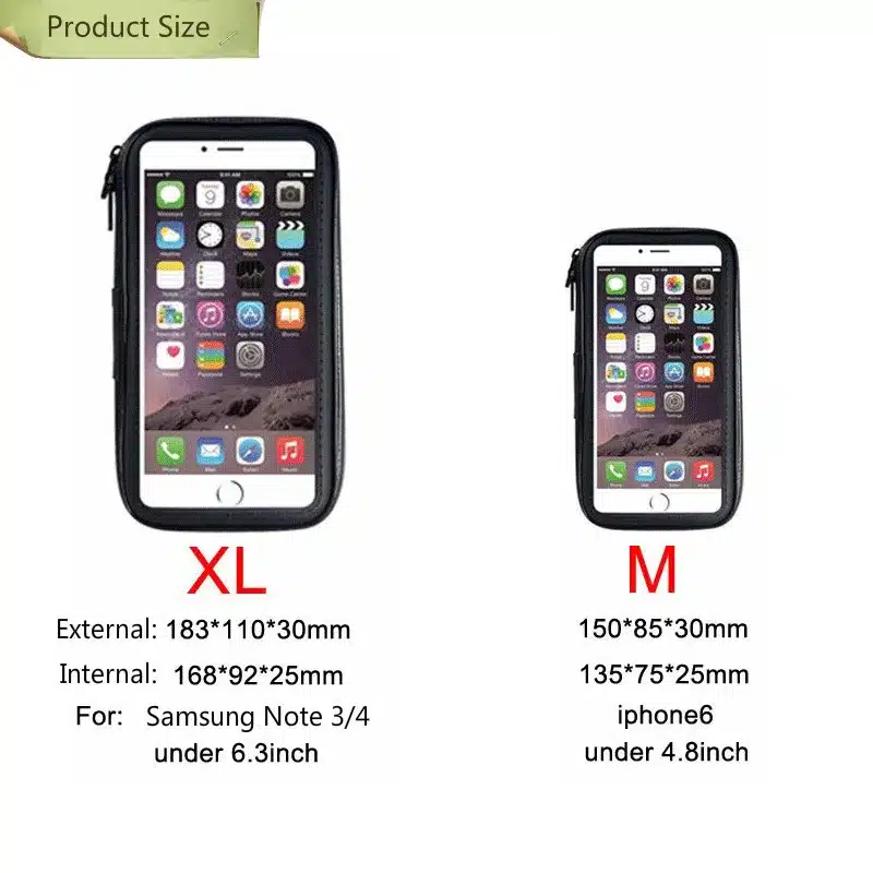 Bike Bicycle Motorcycle Holder with Waterproof Case Bag Handlebar Mount phone Holders Stand For iPhone Samsung Note3/4/5 GPS 4