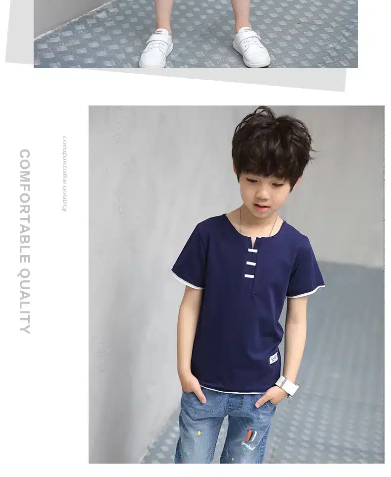 Children Clothing Sets Costumes For Boys Clothes Summer Toddler T-Shirt+Jeans 2018 Sport Suits Pockets Kids Clothes 6-15T Denim 9