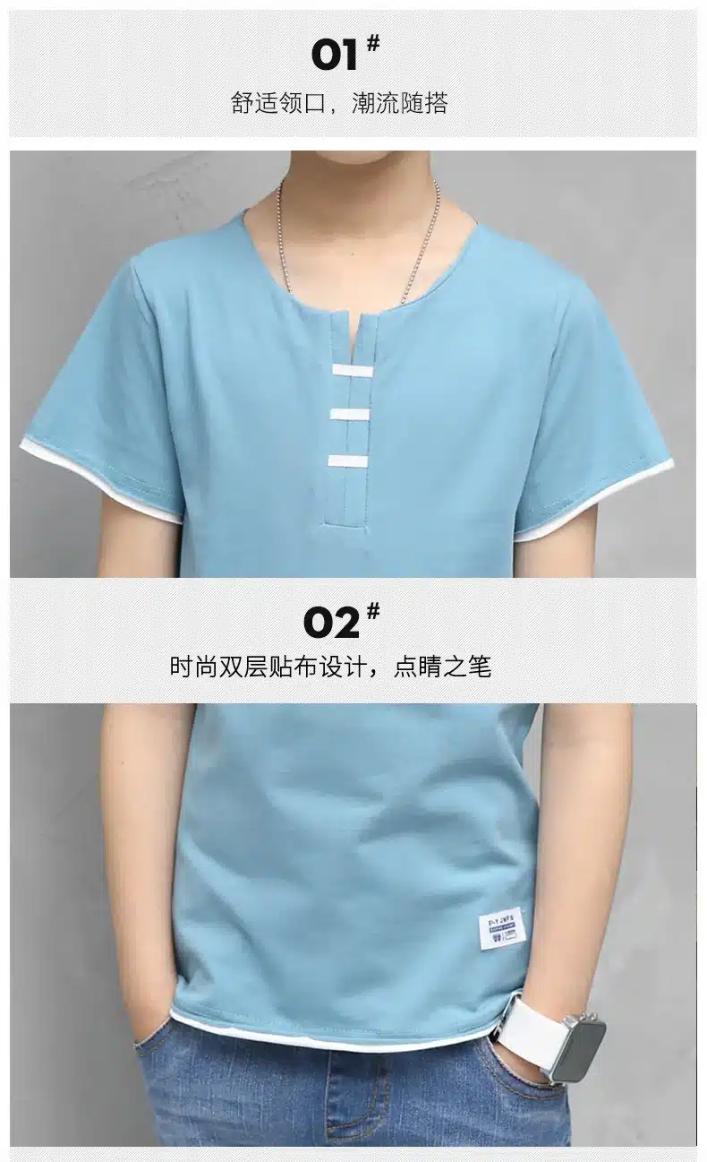Children Clothing Sets Costumes For Boys Clothes Summer Toddler T-Shirt+Jeans 2018 Sport Suits Pockets Kids Clothes 6-15T Denim 17