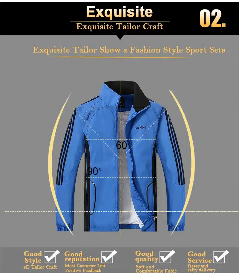 JEASS Men Running Suits Plus Size Mens Sports Suits Quick Dry High Quality Men Tracksuit Sport Suits Men Running Jogging Sets 11
