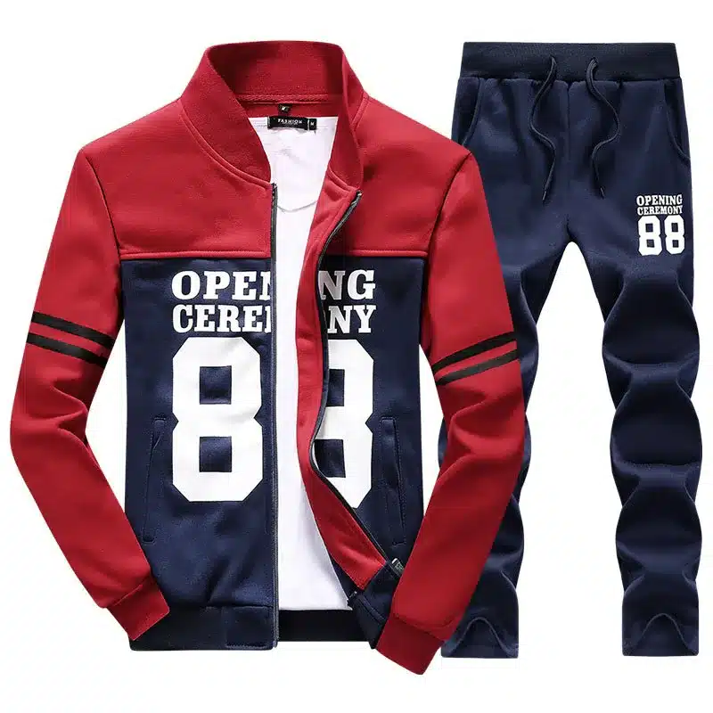 Yellow men track suit luxury brand tracksuit red sportsuits fashion men jogger suit winter cool sweatpants hoodies mens clothing 12