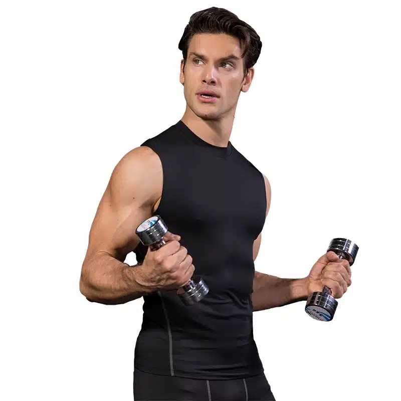 YD 2017 Logo Custom Quick Dry Running Vest Training Workout Tank Top Fitness Tights Gym Men Sport Suit Sleeveless Man's T-Shirt 20